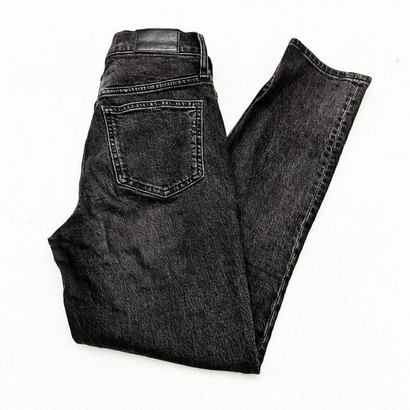 Madewell The Perfect Vintage Jean Zip Fly Black Charcoal Denim Jeans Size 24 - Picture 9 of 9